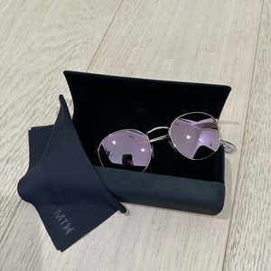 MVMT Icon oval round frames sunglasses. Pink tone. Women Sunglasses